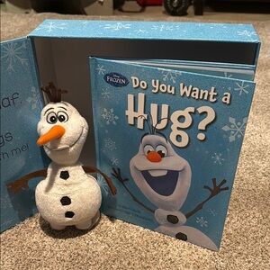 White and Blue Olaf Stuffed Animal